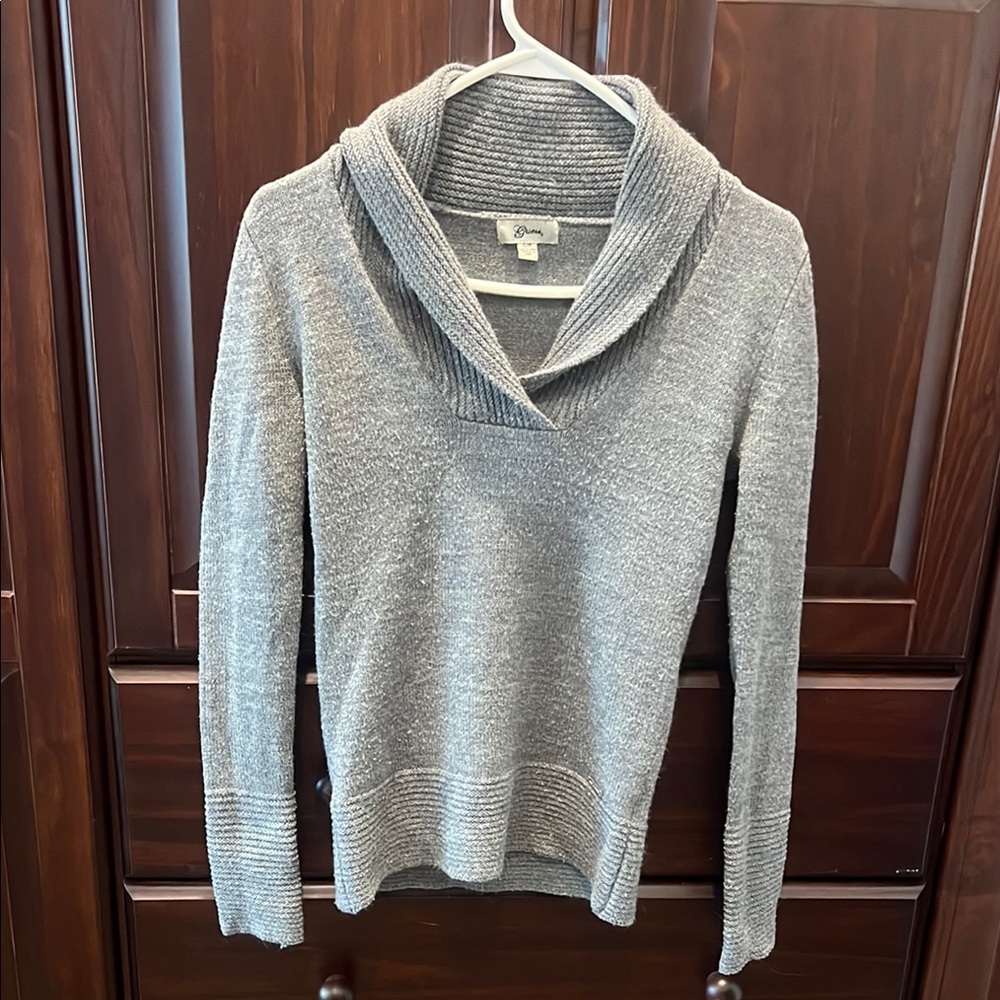 Guess Gray Cowl Neck Sweater with Relaxed Fit